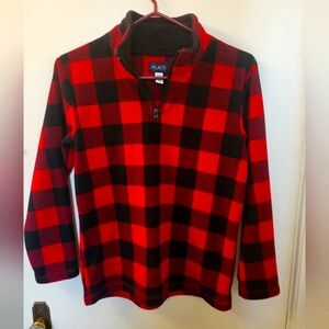 💥4 for $30💥 Children's Place plaid zip up pull over size LG 10-12
